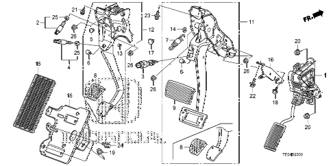 2010 accord LX-S 2 DOOR 5MT PEDAL diagram 2010 accord LX-S 2 DOOR 5MT PEDAL diagram