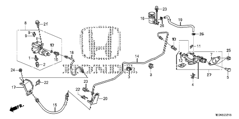 2011 accord EXL-V6 2 DOOR 6MT CLUTCH MASTER CYLINDER (V6) diagram 2011 accord EXL-V6 2 DOOR 6MT CLUTCH MASTER CYLINDER (V6) diagram
