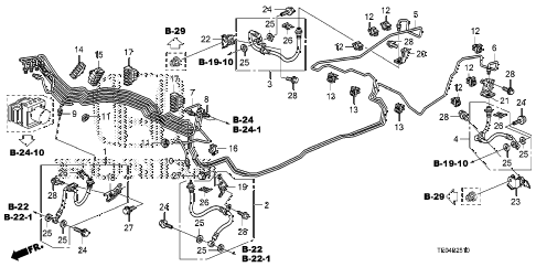 2008 accord EXL-V6 2 DOOR 6MT BRAKE LINES (VSA) diagram 2008 accord EXL-V6 2 DOOR 6MT BRAKE LINES (VSA) diagram