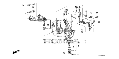 2010 accord EX 2 DOOR 5MT FRONT KNUCKLE diagram 2010 accord EX 2 DOOR 5MT FRONT KNUCKLE diagram