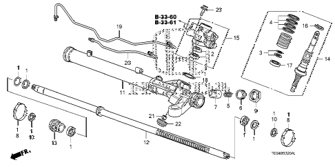 2011 accord LX-S 2 DOOR 5MT P.S. GEAR BOX COMPONENTS diagram 2011 accord LX-S 2 DOOR 5MT P.S. GEAR BOX COMPONENTS diagram