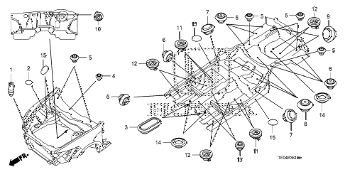 2009 accord EX-L 2 DOOR 5MT GROMMET (FR.) diagram 2009 accord EX-L 2 DOOR 5MT GROMMET (FR.) diagram