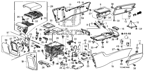 2010 accord EXL-V6 2 DOOR 6MT CONSOLE diagram 2010 accord EXL-V6 2 DOOR 6MT CONSOLE diagram