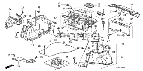 2008 accord EXL-V6(NAVI) 2 DOOR 6MT REAR TRAY - TRUNK SIDE GARNISH diagram 2008 accord EXL-V6(NAVI) 2 DOOR 6MT REAR TRAY - TRUNK SIDE GARNISH diagram