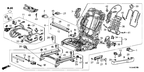 2008 accord EXL-V6 2 DOOR 6MT FRONT SEAT COMPONENTS (L.) (POWER HEIGHT) diagram 2008 accord EXL-V6 2 DOOR 6MT FRONT SEAT COMPONENTS (L.) (POWER HEIGHT) diagram