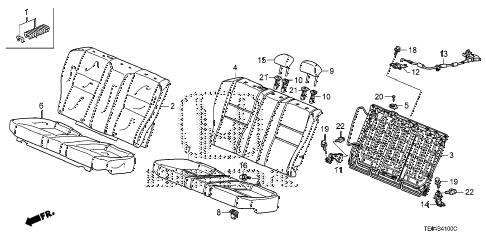 2008 accord EX 2 DOOR 5MT REAR SEAT diagram 2008 accord EX 2 DOOR 5MT REAR SEAT diagram