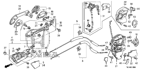 2010 accord LX-S 2 DOOR 5MT DOOR LOCKS - OUTER HANDLE diagram 2010 accord LX-S 2 DOOR 5MT DOOR LOCKS - OUTER HANDLE diagram