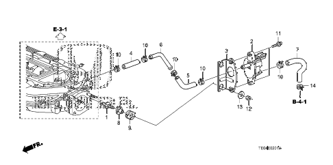 2008 accord EXL-V6 2 DOOR 6MT TUBING (V6) diagram 2008 accord EXL-V6 2 DOOR 6MT TUBING (V6) diagram
