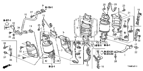 2008 accord EXL-V6(NAVI) 2 DOOR 6MT CONVERTER (V6) diagram 2008 accord EXL-V6(NAVI) 2 DOOR 6MT CONVERTER (V6) diagram