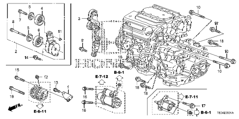 2011 accord EXL-V6 2 DOOR 6MT ALTERNATOR BRACKET (V6) diagram 2011 accord EXL-V6 2 DOOR 6MT ALTERNATOR BRACKET (V6) diagram