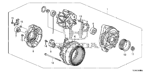 2010 accord EX-L(NAVI) 2 DOOR 5MT ALTERNATOR (DENSO) (L4) diagram 2010 accord EX-L(NAVI) 2 DOOR 5MT ALTERNATOR (DENSO) (L4) diagram