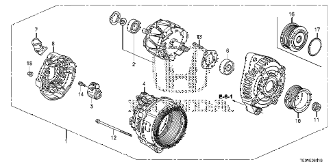 2010 accord EXL-V6 2 DOOR 6MT ALTERNATOR (DENSO) (V6) diagram 2010 accord EXL-V6 2 DOOR 6MT ALTERNATOR (DENSO) (V6) diagram