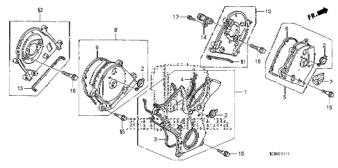 2011 accord EXL-V6 2 DOOR 6MT TIMING BELT COVER diagram 2011 accord EXL-V6 2 DOOR 6MT TIMING BELT COVER diagram