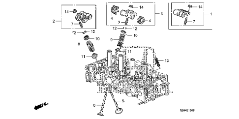 2011 accord LX-S 2 DOOR 5MT VALVE - ROCKER ARM (L4) diagram 2011 accord LX-S 2 DOOR 5MT VALVE - ROCKER ARM (L4) diagram