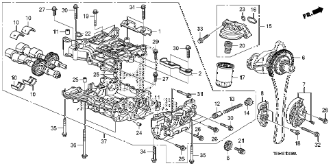 2010 accord EX-L(NAVI) 2 DOOR 5MT OIL PUMP (L4) diagram 2010 accord EX-L(NAVI) 2 DOOR 5MT OIL PUMP (L4) diagram