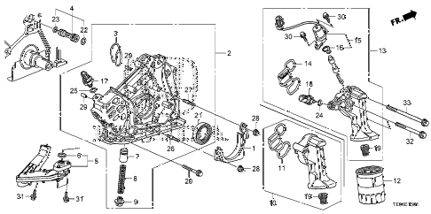 2010 accord EXL-V6 2 DOOR 6MT OIL PUMP (V6) diagram 2010 accord EXL-V6 2 DOOR 6MT OIL PUMP (V6) diagram