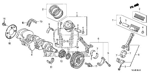 2010 accord EXL-V6 2 DOOR 6MT CRANKSHAFT - PISTON (V6) diagram 2010 accord EXL-V6 2 DOOR 6MT CRANKSHAFT - PISTON (V6) diagram