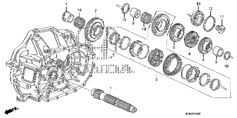 2009 accord EX-L 2 DOOR 5MT MT COUNTERSHAFT (L4) diagram 2009 accord EX-L 2 DOOR 5MT MT COUNTERSHAFT (L4) diagram