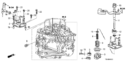 2010 accord EX-L(NAVI) 2 DOOR 5MT MT SHIFT LEVER (L4) diagram 2010 accord EX-L(NAVI) 2 DOOR 5MT MT SHIFT LEVER (L4) diagram
