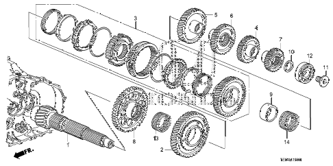 2008 accord EXL-V6(NAVI) 2 DOOR 6MT MT COUNTERSHAFT (V6) diagram 2008 accord EXL-V6(NAVI) 2 DOOR 6MT MT COUNTERSHAFT (V6) diagram