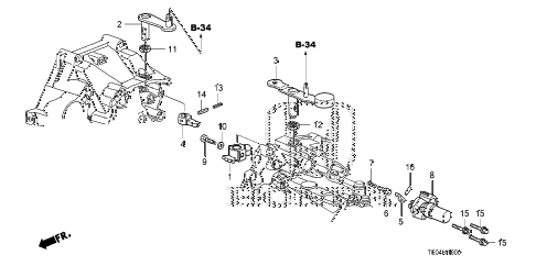 2010 accord EXL-V6 2 DOOR 6MT MT SHIFT LEVER (V6) diagram 2010 accord EXL-V6 2 DOOR 6MT MT SHIFT LEVER (V6) diagram