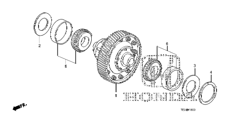 2008 accord EXL-V6 2 DOOR 6MT MT DIFFERENTIAL (V6) diagram 2008 accord EXL-V6 2 DOOR 6MT MT DIFFERENTIAL (V6) diagram