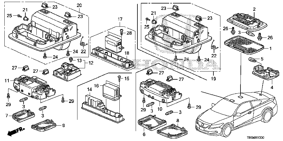 2008 Honda accord parts list #7