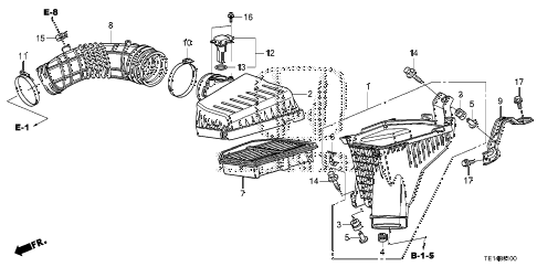 2012 accord LX-S 2 DOOR 5MT AIR CLEANER (L4) diagram 2012 accord LX-S 2 DOOR 5MT AIR CLEANER (L4) diagram