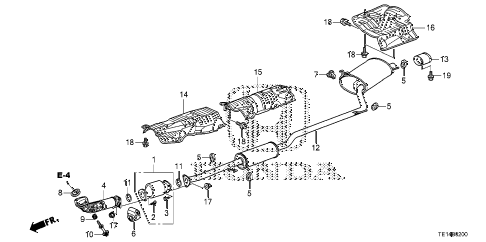 2012 accord LX-S 2 DOOR 5MT EXHAUST PIPE (L4) diagram 2012 accord LX-S 2 DOOR 5MT EXHAUST PIPE (L4) diagram