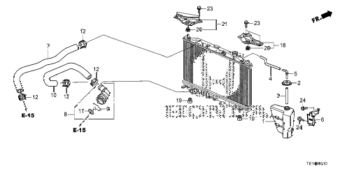 2012 accord LX-S 2 DOOR 5MT RADIATOR HOSE - RESERVE TANK (L4) diagram 2012 accord LX-S 2 DOOR 5MT RADIATOR HOSE - RESERVE TANK (L4) diagram