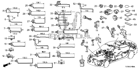 2012 accord LX-S 2 DOOR 5MT HARNESS BAND - BRACKET diagram 2012 accord LX-S 2 DOOR 5MT HARNESS BAND - BRACKET diagram