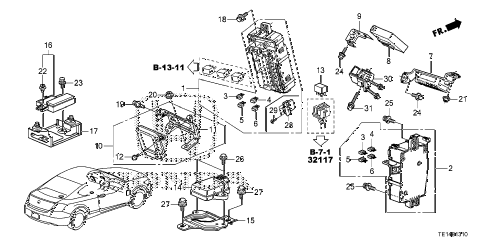 2012 accord LX-S 2 DOOR 5MT CONTROL UNIT (CABIN) (1) diagram 2012 accord LX-S 2 DOOR 5MT CONTROL UNIT (CABIN) (1) diagram