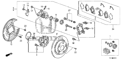 2012 accord LX-S 2 DOOR 5MT REAR BRAKE diagram 2012 accord LX-S 2 DOOR 5MT REAR BRAKE diagram