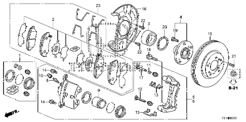 2012 accord LX-S 2 DOOR 5MT FRONT BRAKE (1) diagram 2012 accord LX-S 2 DOOR 5MT FRONT BRAKE (1) diagram