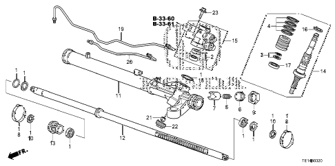 2012 accord LX-S 2 DOOR 5MT P.S. GEAR BOX COMPONENTS diagram 2012 accord LX-S 2 DOOR 5MT P.S. GEAR BOX COMPONENTS diagram