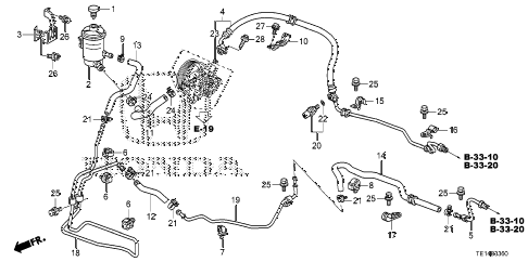 2012 accord LX-S 2 DOOR 5MT P.S. LINES (L4) diagram 2012 accord LX-S 2 DOOR 5MT P.S. LINES (L4) diagram