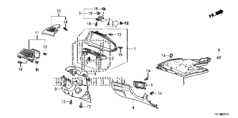 2012 accord LX-S 2 DOOR 5MT INSTRUMENT PANEL GARNISH (DRIVER SIDE) diagram 2012 accord LX-S 2 DOOR 5MT INSTRUMENT PANEL GARNISH (DRIVER SIDE) diagram