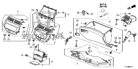 2012 accord LX-S 2 DOOR 5MT INSTRUMENT PANEL GARNISH (PASSENGER SIDE) diagram 2012 accord LX-S 2 DOOR 5MT INSTRUMENT PANEL GARNISH (PASSENGER SIDE) diagram