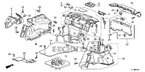 2012 accord LX-S 2 DOOR 5MT REAR TRAY - TRUNK SIDE GARNISH diagram 2012 accord LX-S 2 DOOR 5MT REAR TRAY - TRUNK SIDE GARNISH diagram