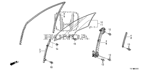 2012 accord LX-S 2 DOOR 5MT DOOR GLASS - REGULATOR diagram 2012 accord LX-S 2 DOOR 5MT DOOR GLASS - REGULATOR diagram