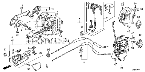 2012 accord LX-S 2 DOOR 5MT DOOR LOCKS - OUTER HANDLE diagram 2012 accord LX-S 2 DOOR 5MT DOOR LOCKS - OUTER HANDLE diagram