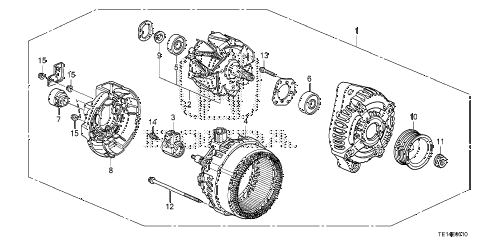 2012 accord LX-S 2 DOOR 5MT ALTERNATOR (DENSO) (L4) diagram 2012 accord LX-S 2 DOOR 5MT ALTERNATOR (DENSO) (L4) diagram