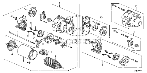 2012 accord LX-S 2 DOOR 5MT STARTER MOTOR (MITSUBA) (L4) diagram 2012 accord LX-S 2 DOOR 5MT STARTER MOTOR (MITSUBA) (L4) diagram