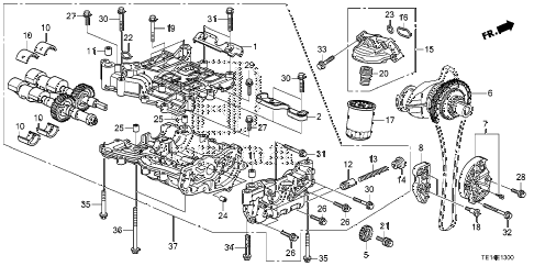 2012 accord LX-S 2 DOOR 5MT OIL PUMP (L4) diagram 2012 accord LX-S 2 DOOR 5MT OIL PUMP (L4) diagram