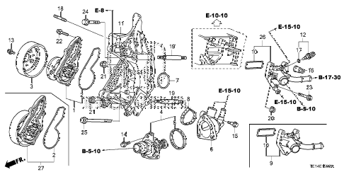 2012 accord LX-S 2 DOOR 5MT WATER PUMP (L4) diagram 2012 accord LX-S 2 DOOR 5MT WATER PUMP (L4) diagram