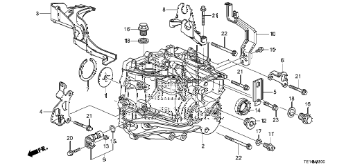 2012 accord LX-S 2 DOOR 5MT MT TRANSMISSION CASE (L4) diagram 2012 accord LX-S 2 DOOR 5MT MT TRANSMISSION CASE (L4) diagram