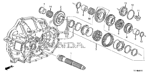 2012 accord LX-S 2 DOOR 5MT MT COUNTERSHAFT (L4) diagram 2012 accord LX-S 2 DOOR 5MT MT COUNTERSHAFT (L4) diagram