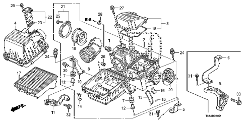 2009 fit SPORTN(SAYAMA PLANT) 5 DOOR 5MT AIR CLEANER diagram 2009 fit SPORTN(SAYAMA PLANT) 5 DOOR 5MT AIR CLEANER diagram