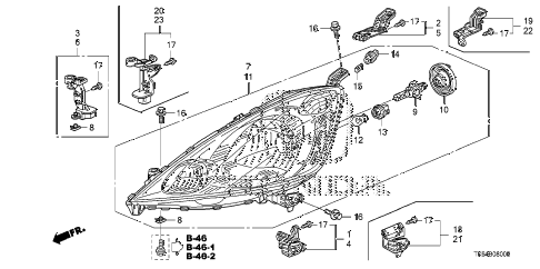 2010 fit FIT(SUZUKA PLANT) 5 DOOR 5MT HEADLIGHT diagram 2010 fit FIT(SUZUKA PLANT) 5 DOOR 5MT HEADLIGHT diagram