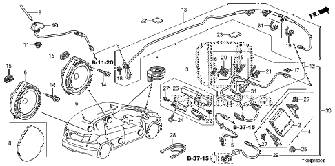 2010 fit SPORTN(NV,SUZUKA PLAN 5 DOOR 5MT ANTENNA - SPEAKER diagram 2010 fit SPORTN(NV,SUZUKA PLAN 5 DOOR 5MT ANTENNA - SPEAKER diagram
